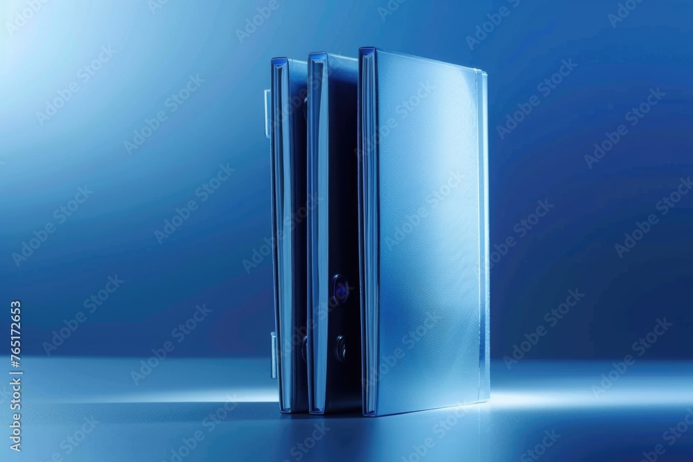 Poster close up of a video game console, suitable for technology concept