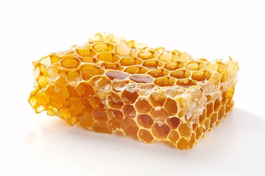 a honeycomb with honey on it