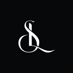 Modern Elegant SL Monogram Initial Logo