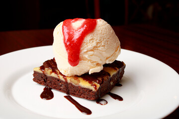 Pastel con nieve