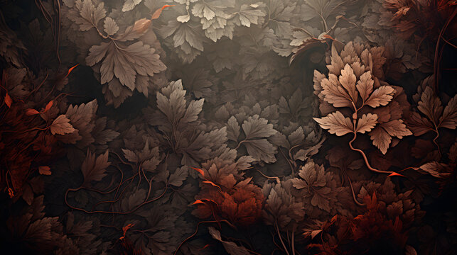 leafy background, nature background, leaf texture