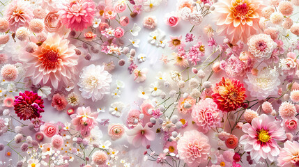The Garden of Dreams: A Floral Pattern That Speaks of Love and Spring, Woven from the Heart of Natures Artistry