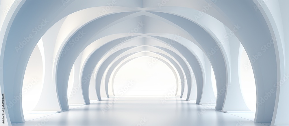 Poster art can guide you through the tunnel towards the light with symmetry, patterns, and tints of electri