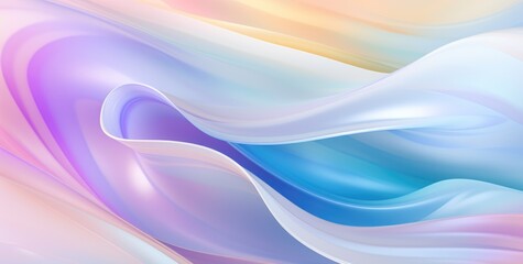 Abstract background with ethereal flow of colors, the image is ideal for text overlay with its smooth gradients and ample negative space.