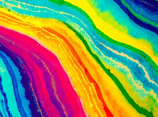 Multicolored rainbow psychedelic wallpaper - obrazy, fototapety, plakaty