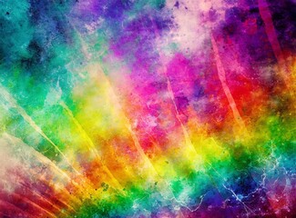 Psychedelic grungy rainbow wallpaper