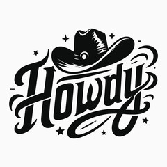 Western Cowboy Tees Howdy T-Shirt,Cowboy Design,Howdy Design