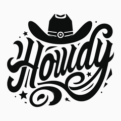 Western Cowboy Tees Howdy T-Shirt,Cowboy Design,Howdy Design