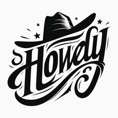 Western Cowboy Tees Howdy T-Shirt,Cowboy Design,Howdy Design