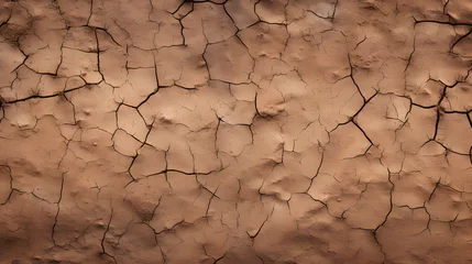 Rolgordijnen earth texture, dry earth background © Gomez