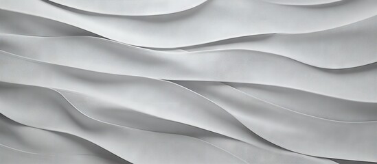 Close-up of white wave design on a wall