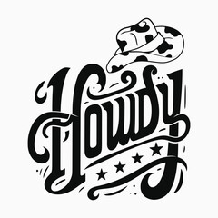 Western Cowboy Tees Howdy T-Shirt,Cowboy Design,Howdy Design