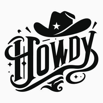 Western Cowboy Tees Howdy T-Shirt,Cowboy Design,Howdy Design
