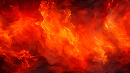 Tuinposter fire texture, fire background © Gomez