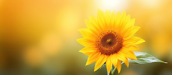Obraz premium Blooming sunflower in the sunlight