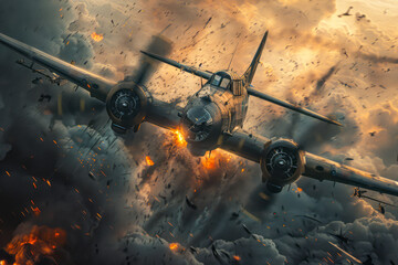 Ultimate Battle: Allies vs Axis - Stunning 8K Movie Poster of World War 2 Saga
