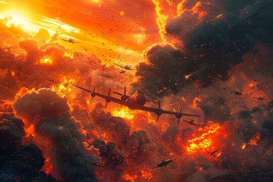Battlefront: The Ultimate World War 2 Allies vs Axis Saga - Stunning 8K Hyper-Realistic Movie Poster