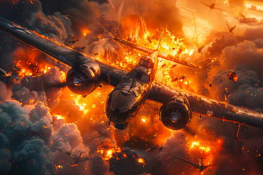 Battlefield Chronicles: A Stunning 8K Hyper-Realistic Movie Poster of World War 2 Allies vs Axis Saga