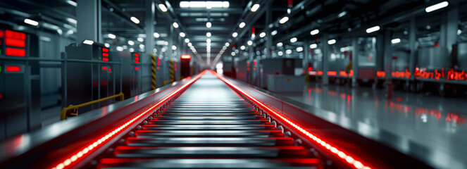 Automated Assembly Line at Car Manufacturing Facility: Streamlining Production with Conveyors