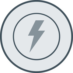 Bolt Line Fill Circle Icon