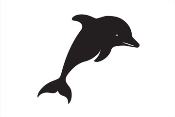 silhouette of a dolphin
