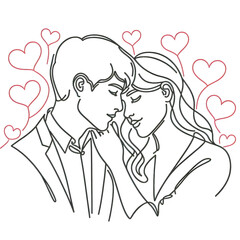 An illustration of a couple