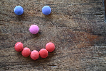 Smile in chocolate,