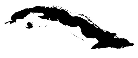  Contour Map Cuba Graphic