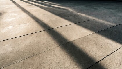 コンクリートに落ちる影