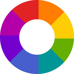 Obraz premium Spectrum Color Wheel Icon. Color Wheel Symbol. 