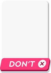 Dont template frame pink color