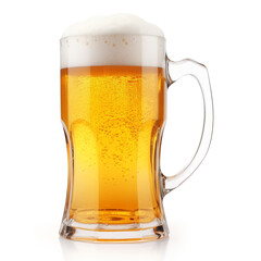 beer isolated on white background сreated with Generative Ai