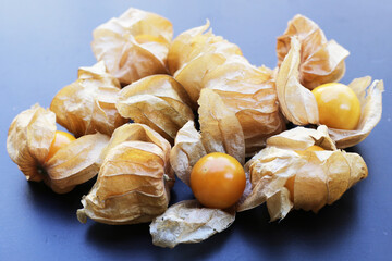 Fresh cape gooseberry. Delicious tropical fruit