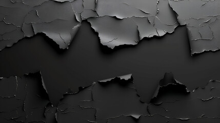  Black Torn Paper Background Template