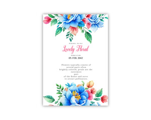 Wedding card background invite vector template greeting card design 