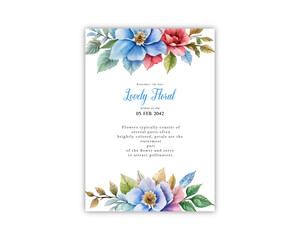 Wedding card background invite vector template greeting card design 