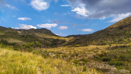 Mountains in the state of Minas Gerais in Brazil. They are part of the Serra do Cipó region.
