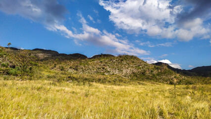 Mountains in the state of Minas Gerais in Brazil. They are part of the Serra do Cipó region.