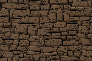A brown brick wall with a rough texture