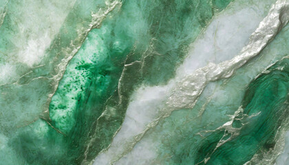 Tło abstrakcyjne do projektu, tekstura marmuru, zielony wzór w kształcie fal, tapeta - obrazy, fototapety, plakaty