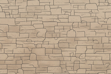 Fototapeta premium A wall made of stone with a lot of cracks and holes