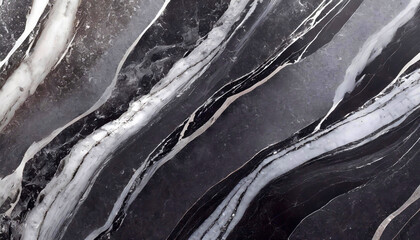 Naklejka premium Czarne tło abstrakcyjne do projektu, tekstura marmuru, wzór w kształcie fal, tapeta