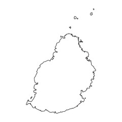 Mauritius map icon