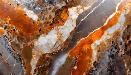 Obraz premium Tło pomarańczowe, abstrakcyjne do projektu, tekstura marmuru, wzór w kształcie fal, tapeta