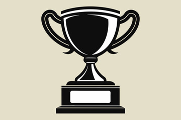 trophy  vector silhouette 