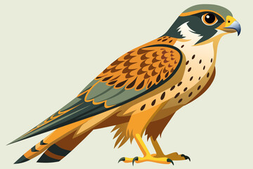 falcon full body high detail vector 