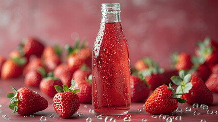  Realistic strawberry syrup image with a twist