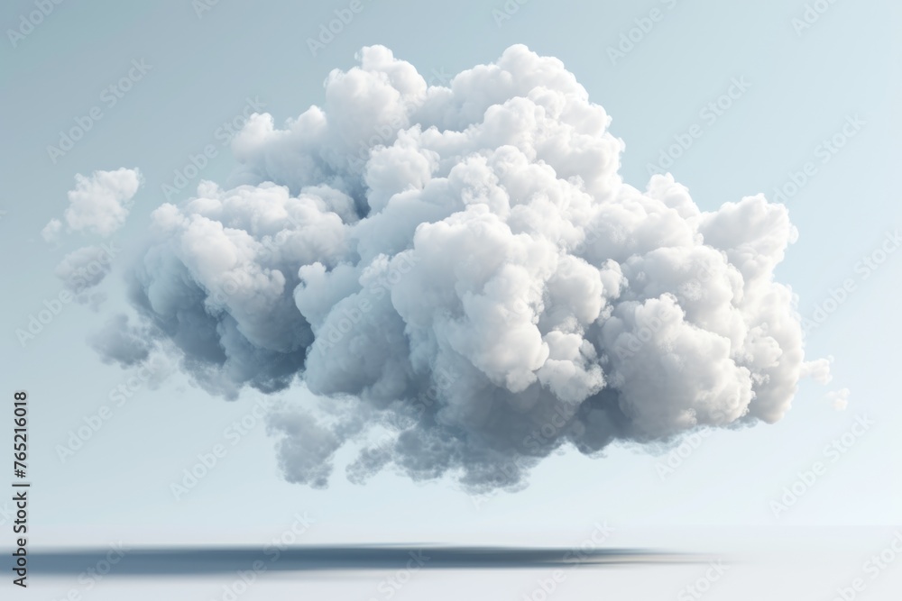 Poster soft white fluffy clouds shape floating special effect 3d rendering png file
