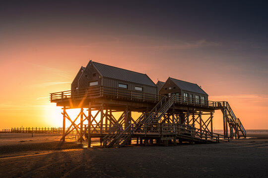 Pfahlbauten St. Peter Ording 