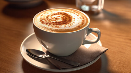 Cup of Cappuccino Coffee